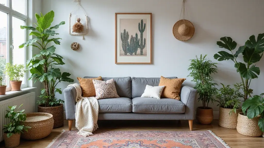 27 Boho Living Room With Grey Couch Ideas That Feel Modern and Cozy