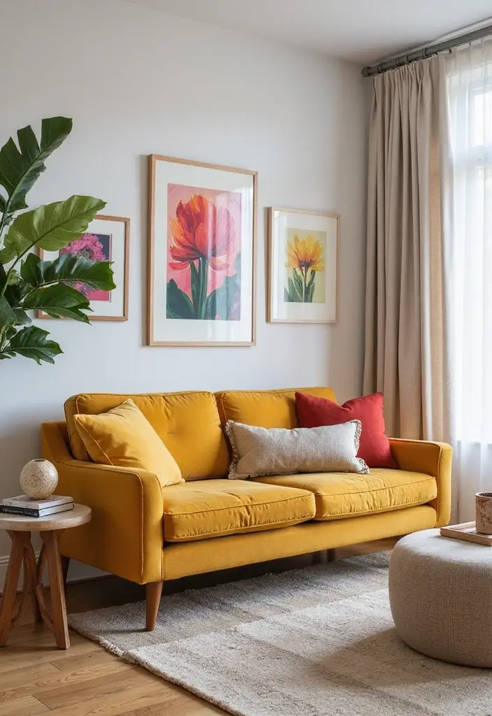 27 Classic Contemporary Living Room Ideas That Blend Timeless and Modern - 1. Neutral Tones with Bold Accents