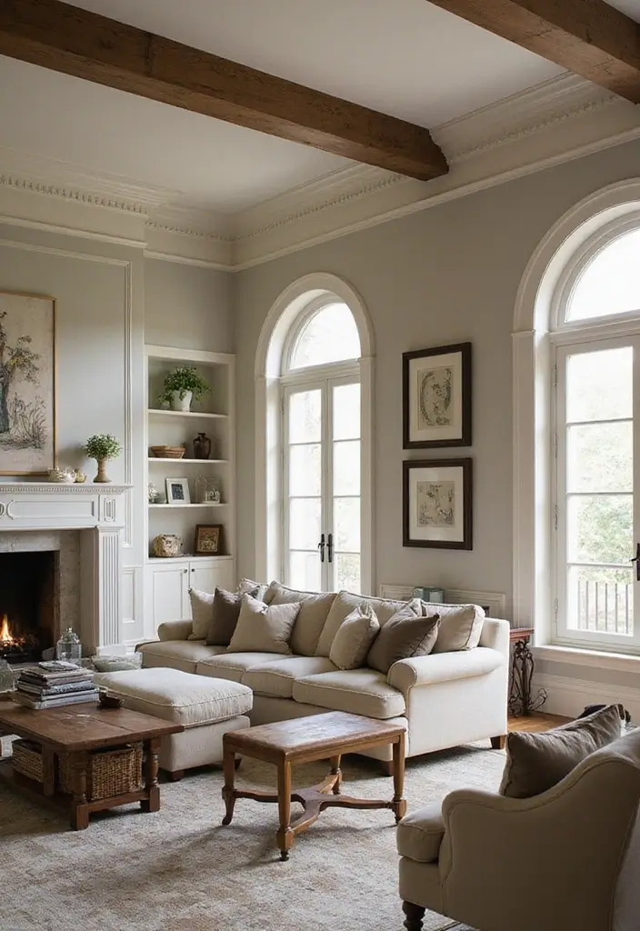 27 Classic Contemporary Living Room Ideas That Blend Timeless and Modern - 22. Accentuated Architectural Features