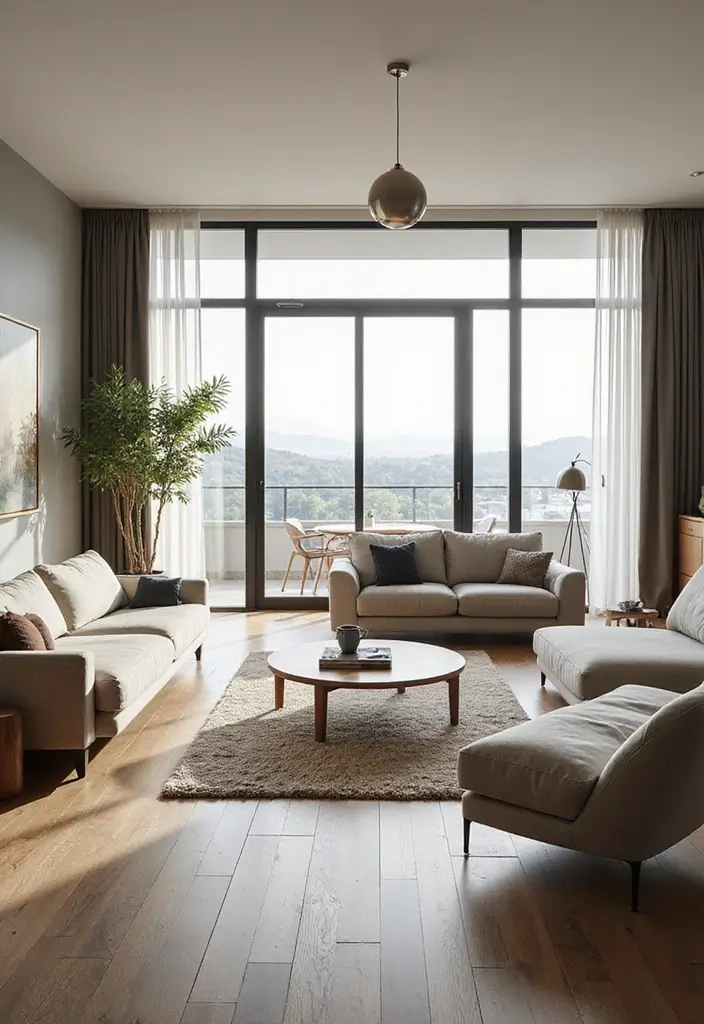 27 Classic Contemporary Living Room Ideas That Blend Timeless and Modern - 8. Open Space Layout