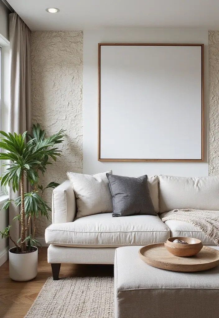 27 Classic Contemporary Living Room Ideas That Blend Timeless and Modern - 9. Textured Wall Treatments