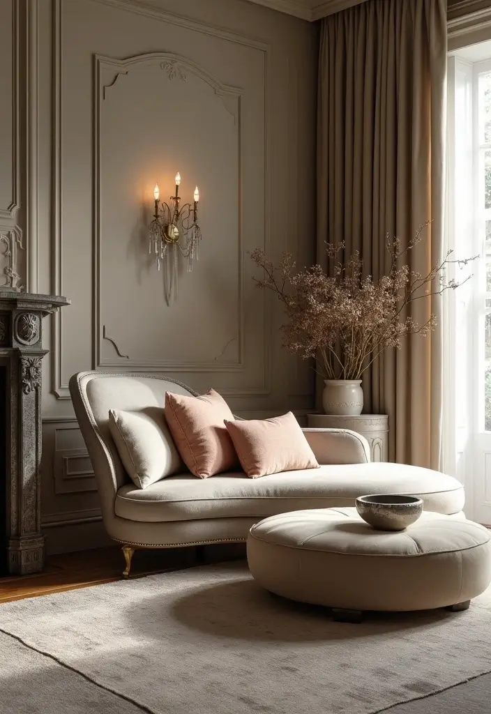 27 Couches Living Room Small Spaces Ideas That Save Space Beautifully - 19. Chic Chaise Lounges for Elegance