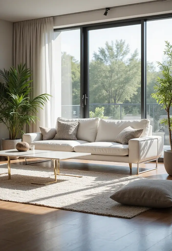 27 Couches Living Room Small Spaces Ideas That Save Space Beautifully - 21. Transparent Couches for Airy Feel