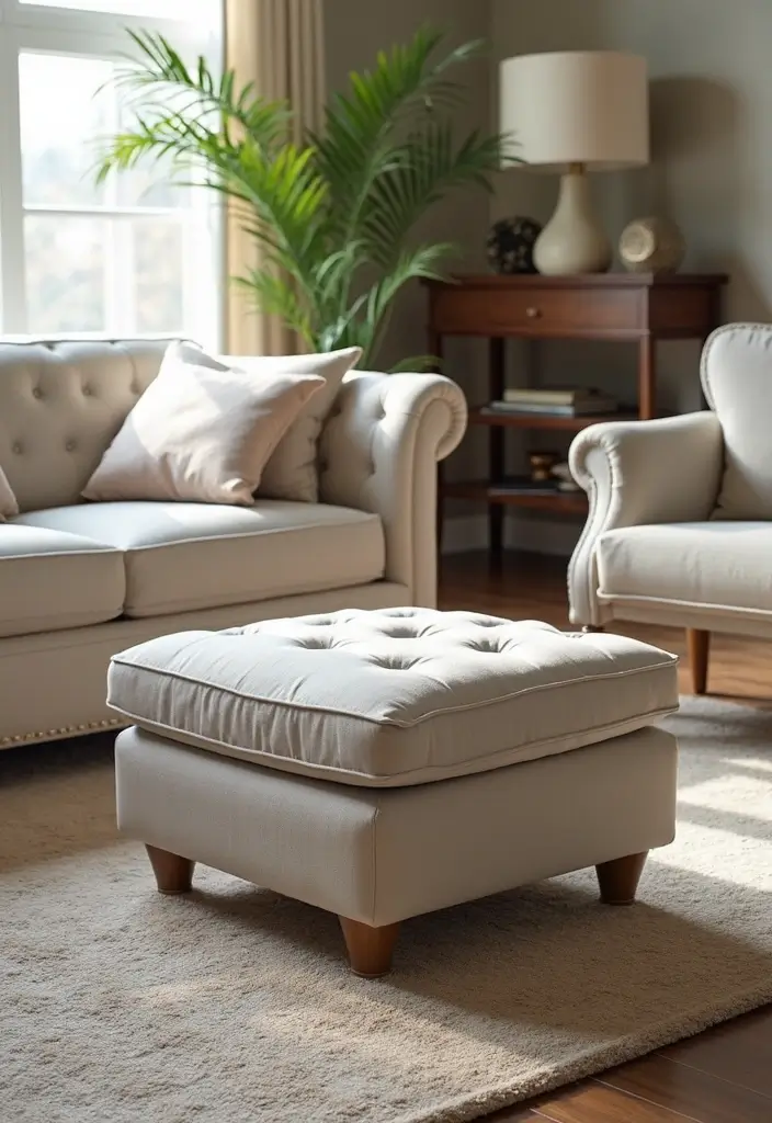 27 Couches Living Room Small Spaces Ideas That Save Space Beautifully - 5. Ottoman Storage Solutions