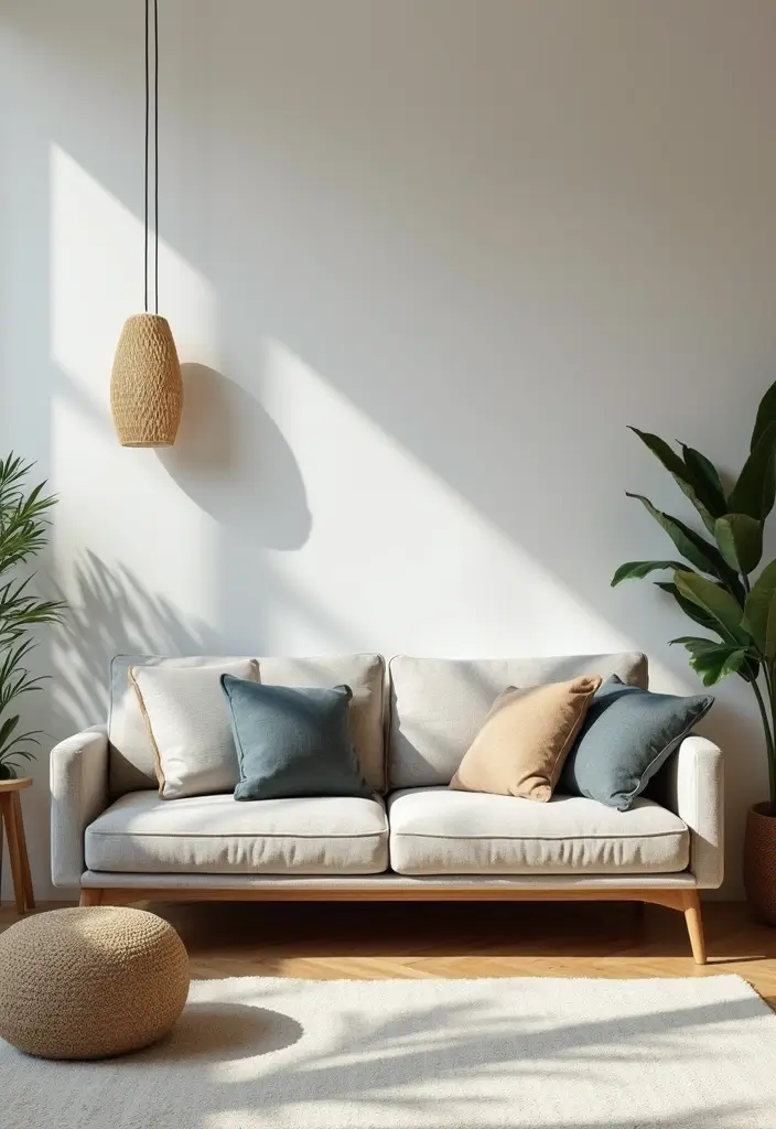 27 Couches Living Room Small Spaces Ideas That Save Space Beautifully - 6. Compact Sofas with Slim Profiles