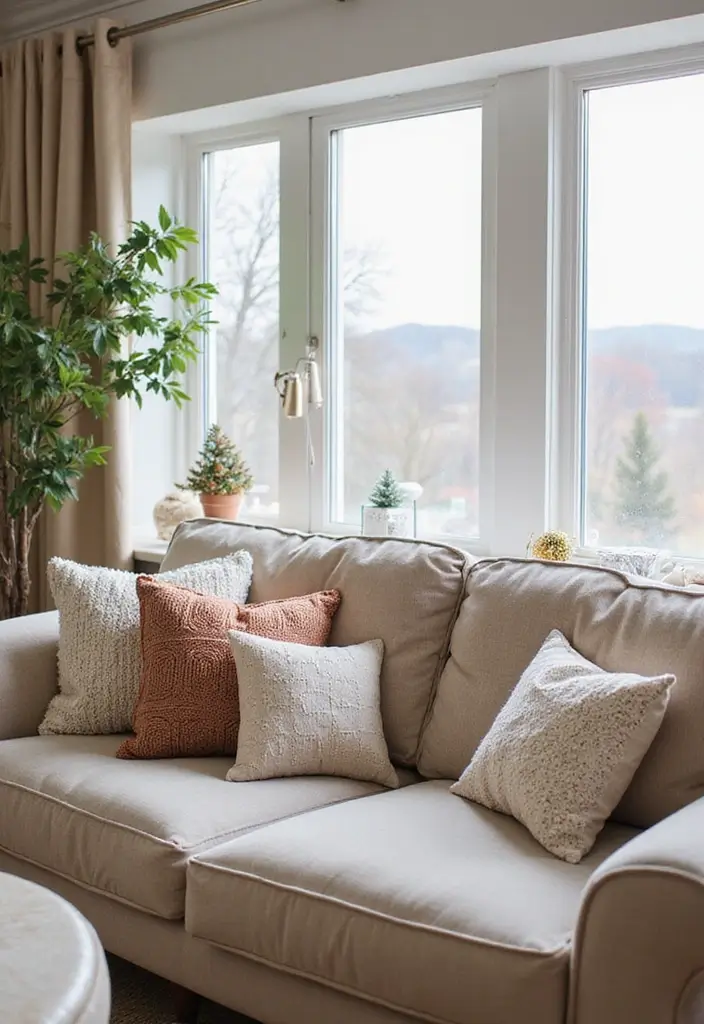 27 Cozy Winter Living Room Ideas That Feel Warm and Inviting - 22. Customizable Decor Items