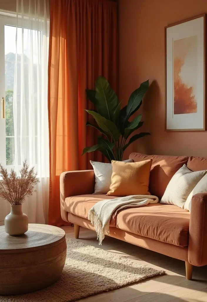27 Cozy Winter Living Room Ideas That Feel Warm and Inviting - 4. Earthy Color Palettes