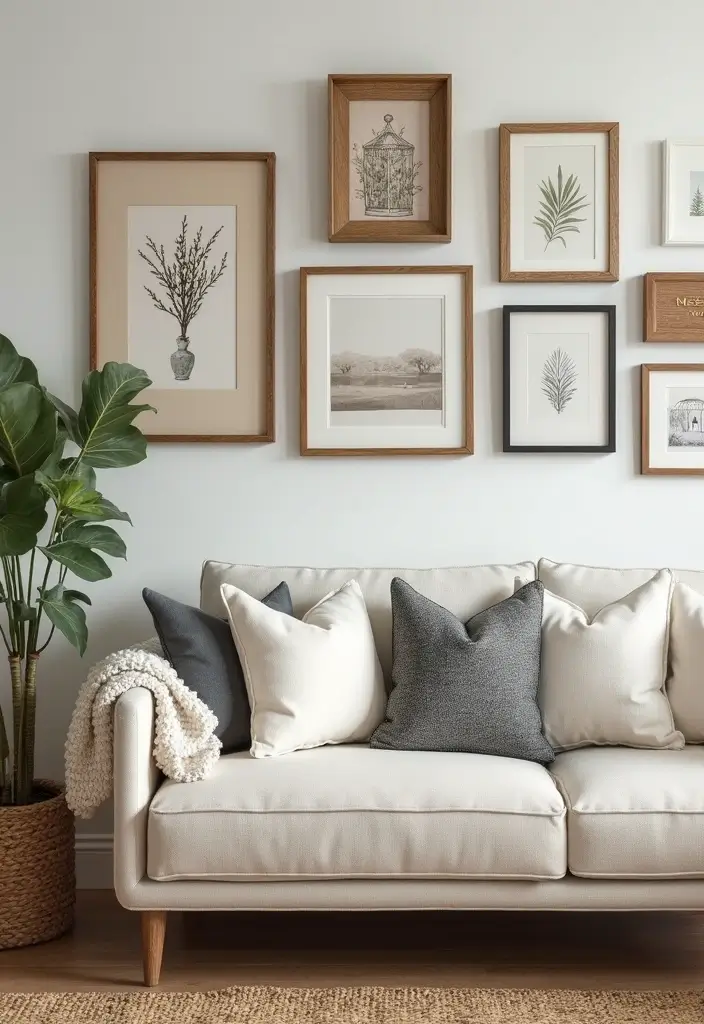 27 Joanna Gaines Living Room Ideas That Bring Farmhouse Charm - 10. Farmhouse Wall Art