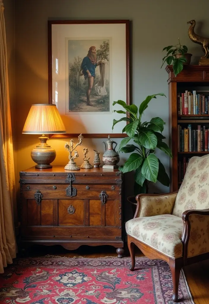 27 Joanna Gaines Living Room Ideas That Bring Farmhouse Charm - 4. Vintage Finds