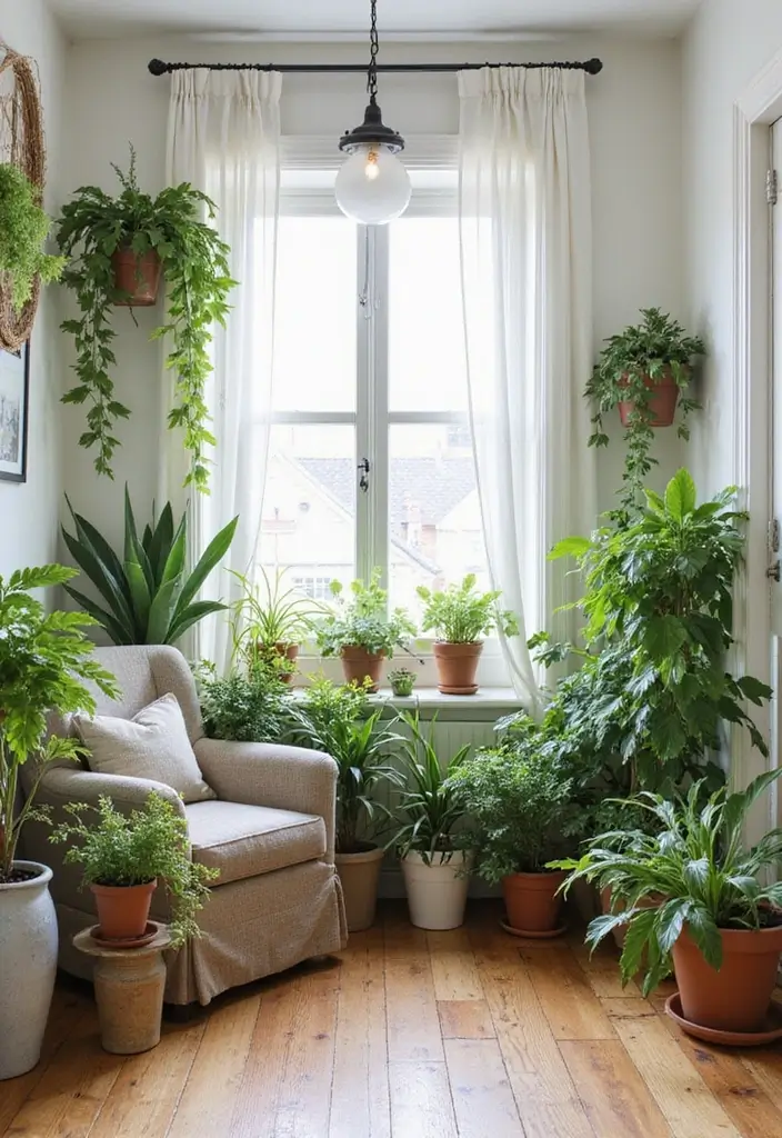 27 Joanna Gaines Living Room Ideas That Bring Farmhouse Charm - 8. Greenery and Plants