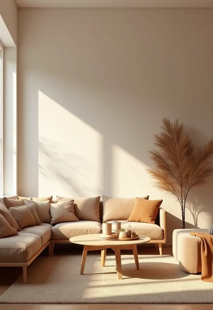 27 Living Room Ideas Brown Tones That Add Warmth and Comfort - 25. Minimalist Brown Style