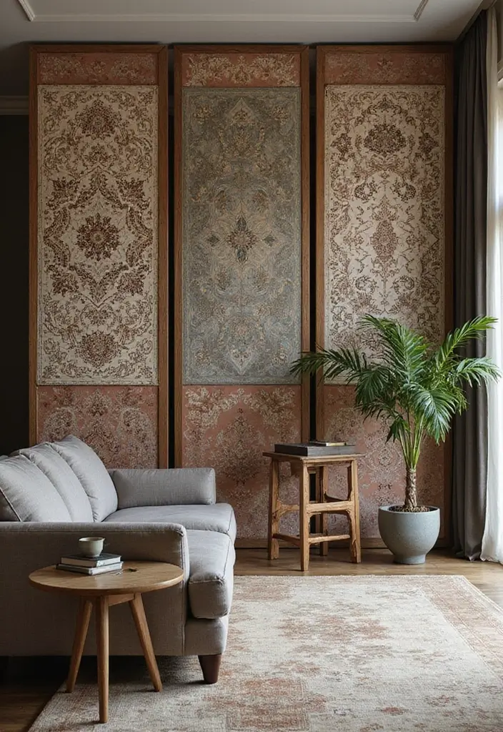 27 Living Room Partition Ideas That Define Space Beautifully - 15. Decorative Screens