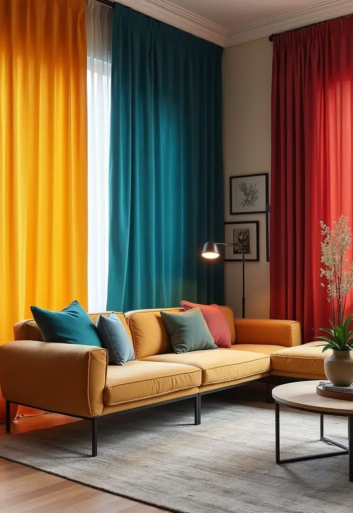 27 Living Room Partition Ideas That Define Space Beautifully - 24. Modular Fabric Panels