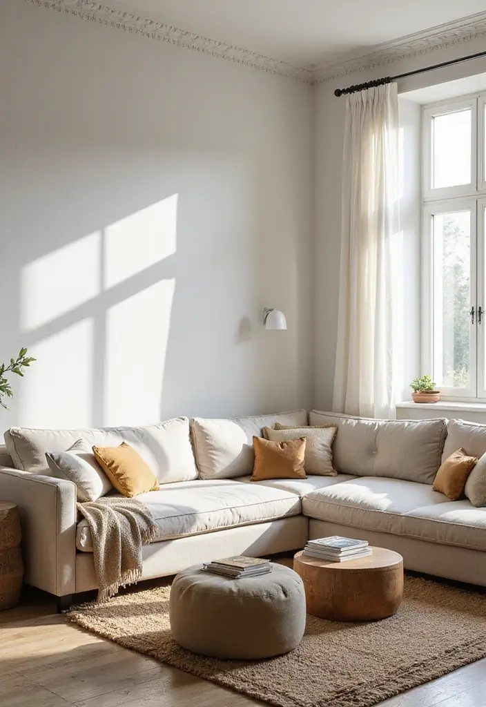 27 Living Room Wall Painting Ideas That Refresh Your Space - 17. Fresh Whitewash Finish