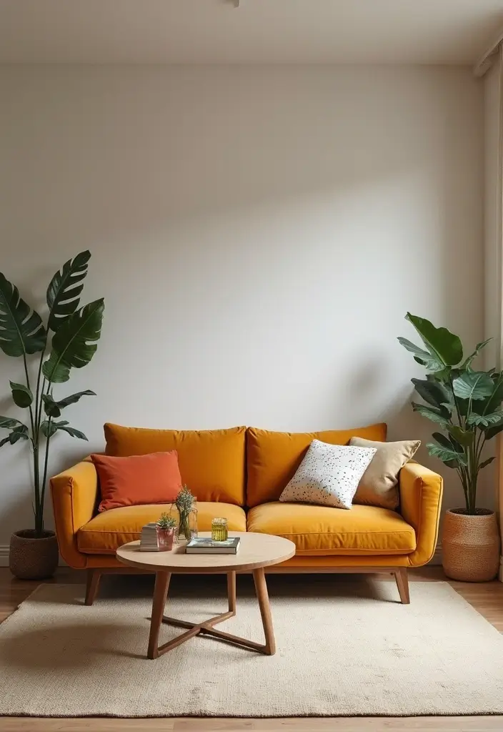 27 Living Room Wall Painting Ideas That Refresh Your Space - 24. Upcycled Furniture Highlights