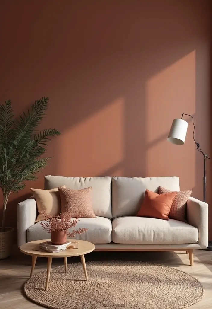 27 Living Room Wall Painting Ideas That Refresh Your Space - 7. Monochromatic Magic