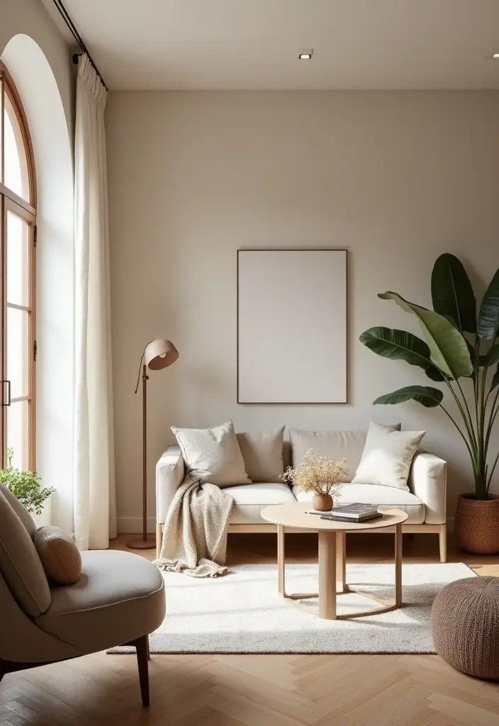 27 Shabby Chic Farmhouse Living Room Ideas That Blend Rustic and Romantic - 24. Subtle Wall Colors