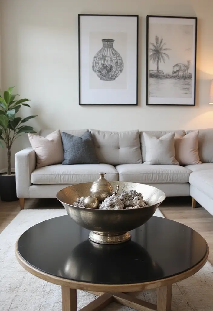 27 Silver Living Room Ideas That Feel Glamorous and Polished - 21. Silver Decorative Bowls