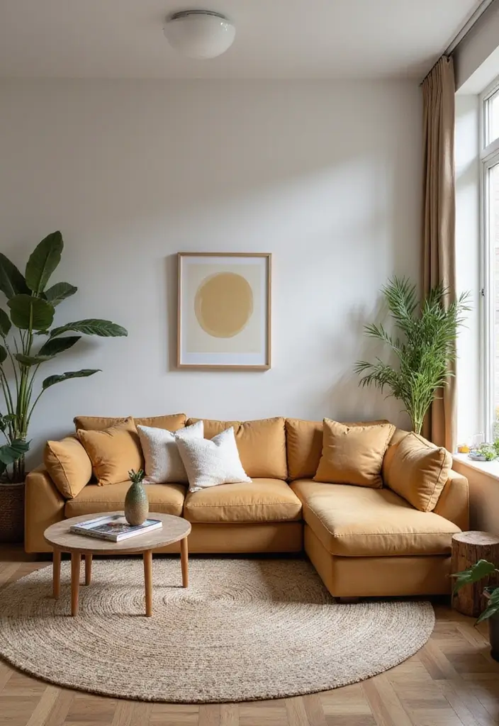 27 Tan Sofa Living Room Ideas That Feel Neutral and Timeless - 26. Creative Layouts: Explore Different Arrangements