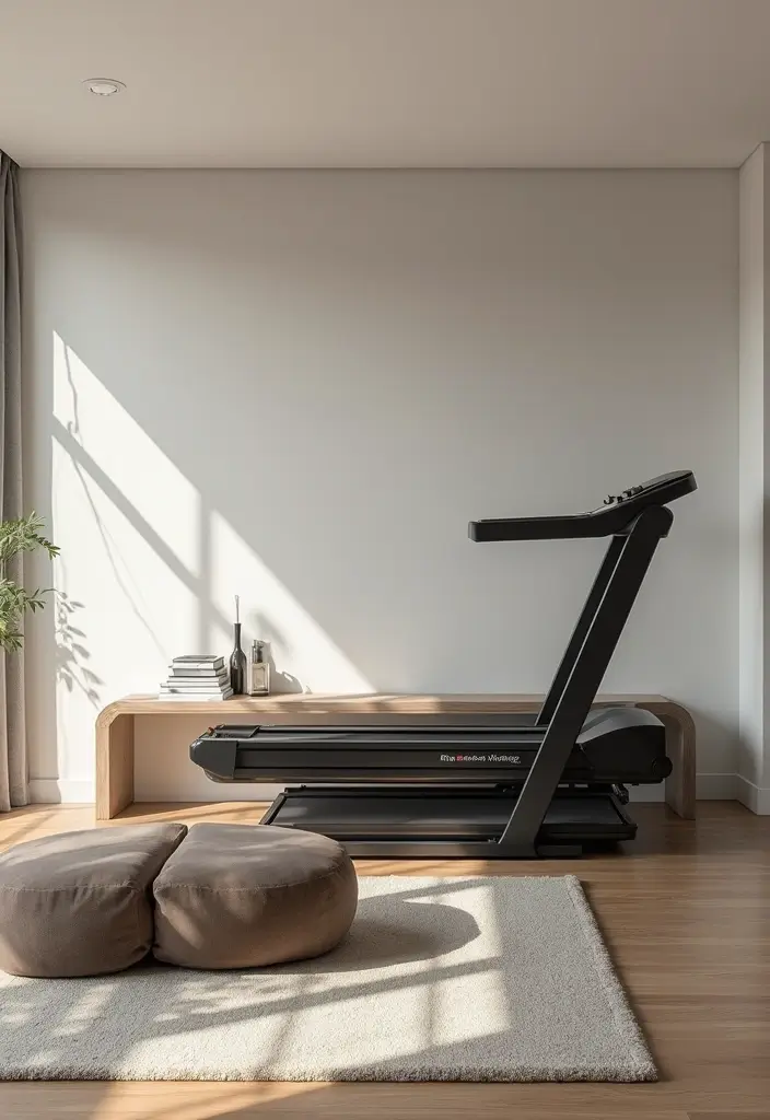 27 Treadmill in Living Room Ideas That Fit Fitness Into Your Space - 5. Hidden Treadmill Furniture