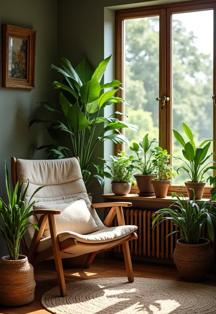 28 ACNH Living Room Inspiration Ideas That Feel Cute and Creative - 1. Nature-Inspired Nook