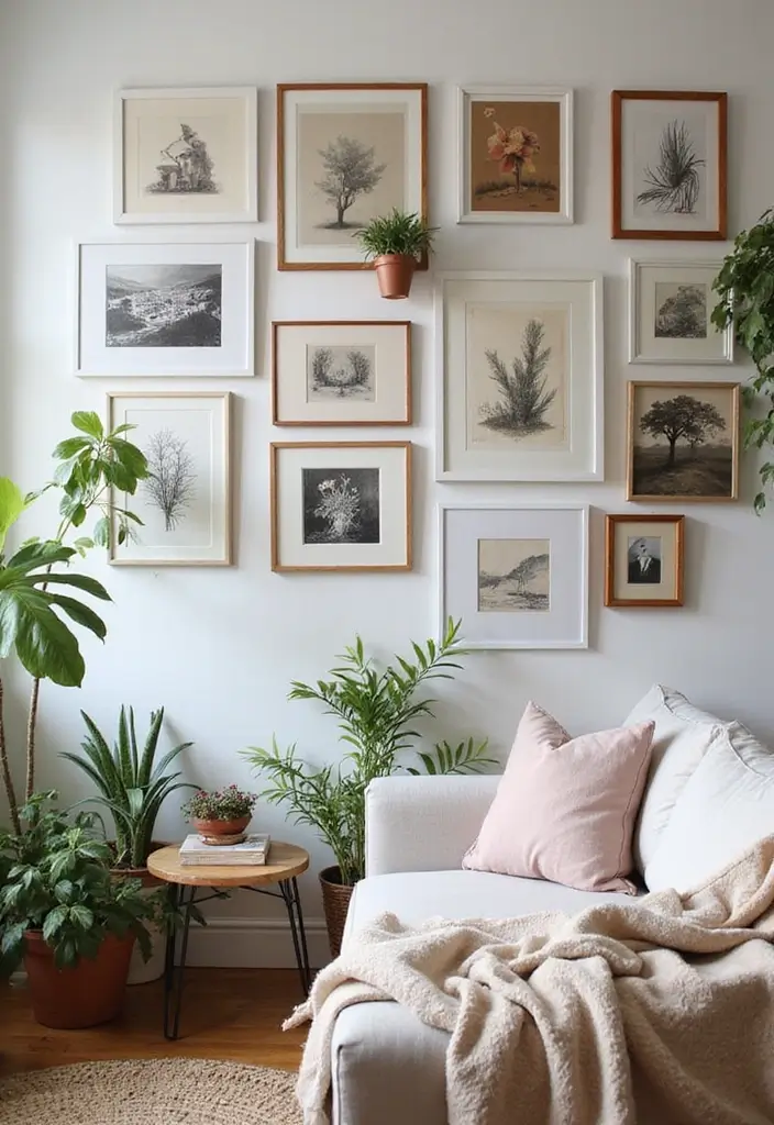 28 ACNH Living Room Inspiration Ideas That Feel Cute and Creative - 13. Artistic Wall Displays