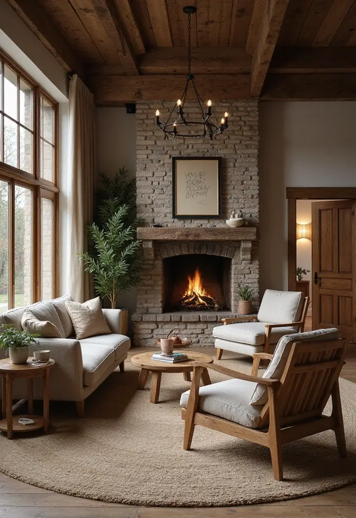 28 ACNH Living Room Inspiration Ideas That Feel Cute and Creative - 15. Rustic Charm