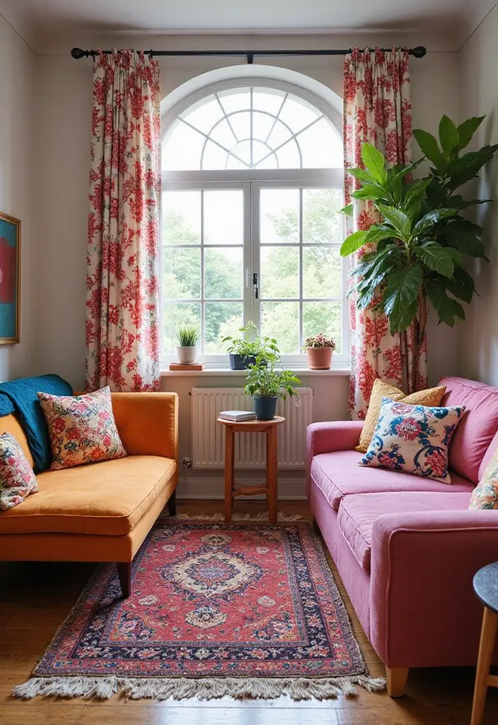 28 ACNH Living Room Inspiration Ideas That Feel Cute and Creative - 6. Playful Patterns