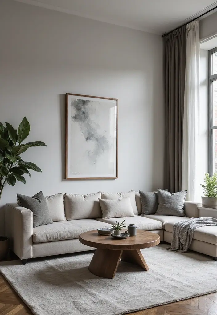 28 Asian Living Room Ideas That Feel Minimal and Harmonious - 22. Monochromatic Textures