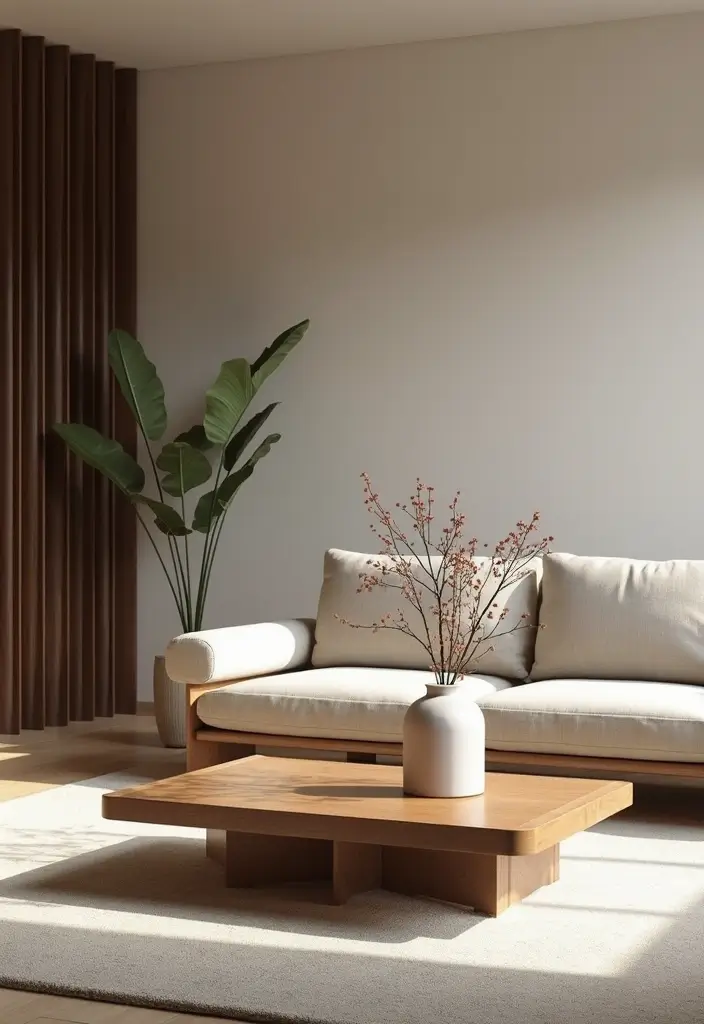 28 Asian Living Room Ideas That Feel Minimal and Harmonious - 26. Asian-Inspired Coffee Tables
