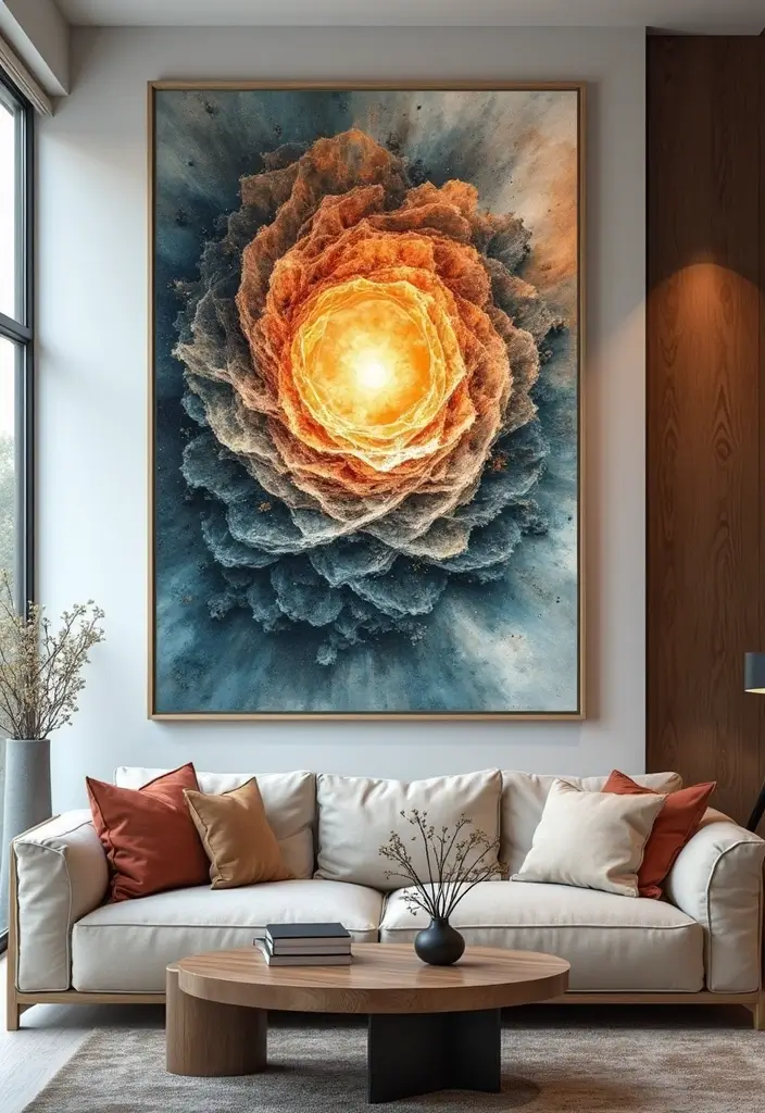 28 Canvas Painting Ideas for Living Room That Add Artful Flair - 18. Kinetic Art