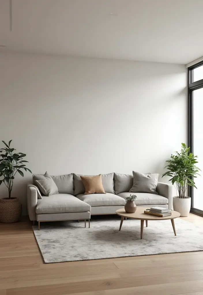 28 City Apartment Living Room Ideas That Maximize Small Spaces - 11. Minimalist Furniture Design