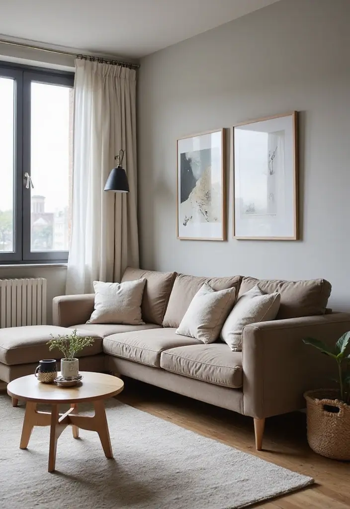 28 City Apartment Living Room Ideas That Maximize Small Spaces - 21. Compact Sectionals