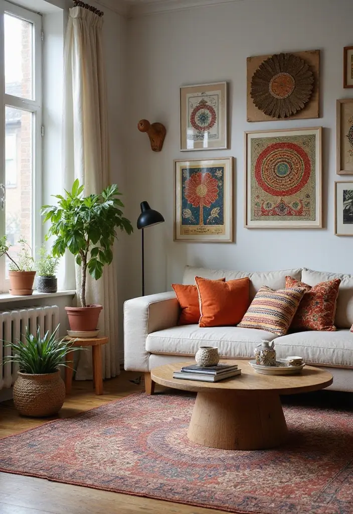 28 City Apartment Living Room Ideas That Maximize Small Spaces - 28. Embracing Local Culture