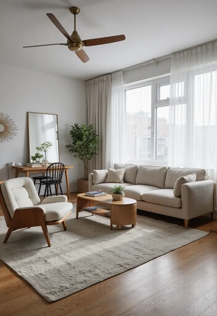 28 City Apartment Living Room Ideas That Maximize Small Spaces - 6. Foldable Furniture