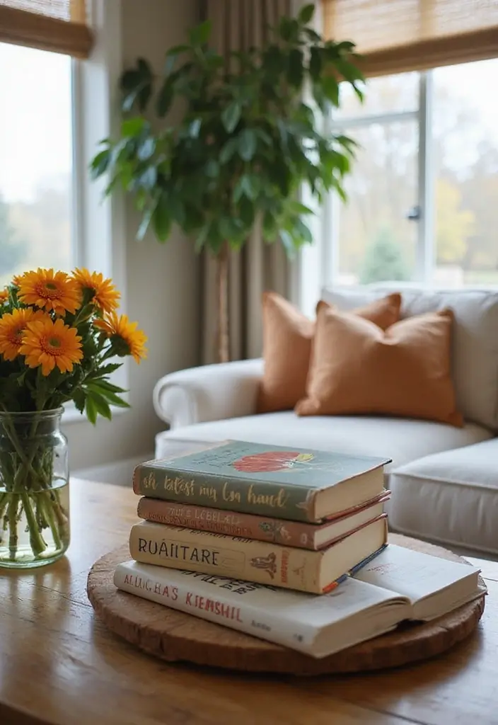 28 Easter Living Room Decor Ideas That Add a Festive Touch - 15. Easter Theme Books