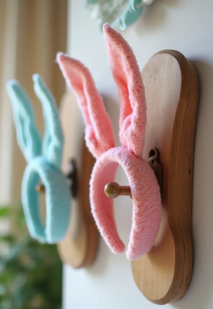 28 Easter Living Room Decor Ideas That Add a Festive Touch - 16. DIY Bunny Ears Headbands