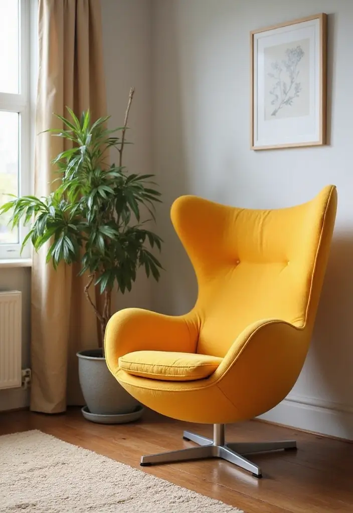 28 Easter Living Room Decor Ideas That Add a Festive Touch - 20. Whimsical Egg Chairs