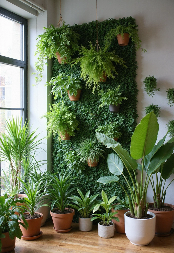 28 Living Room Natural Decor Ideas That Feel Fresh and Organic - 3. Biophilic Design with Indoor Plants