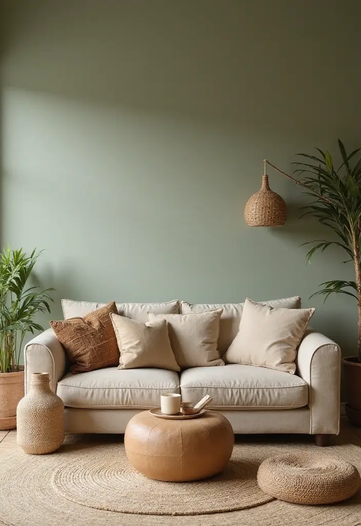 28 Living Room Natural Decor Ideas That Feel Fresh and Organic - 6. Earthy Color Palettes