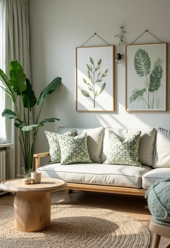 28 Nature Living Room Ideas That Bring the Outdoors In - 17. Use Biophilic Patterns