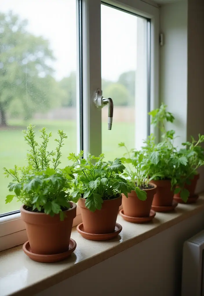 28 Nature Living Room Ideas That Bring the Outdoors In - 18. Create an Indoor Herb Garden