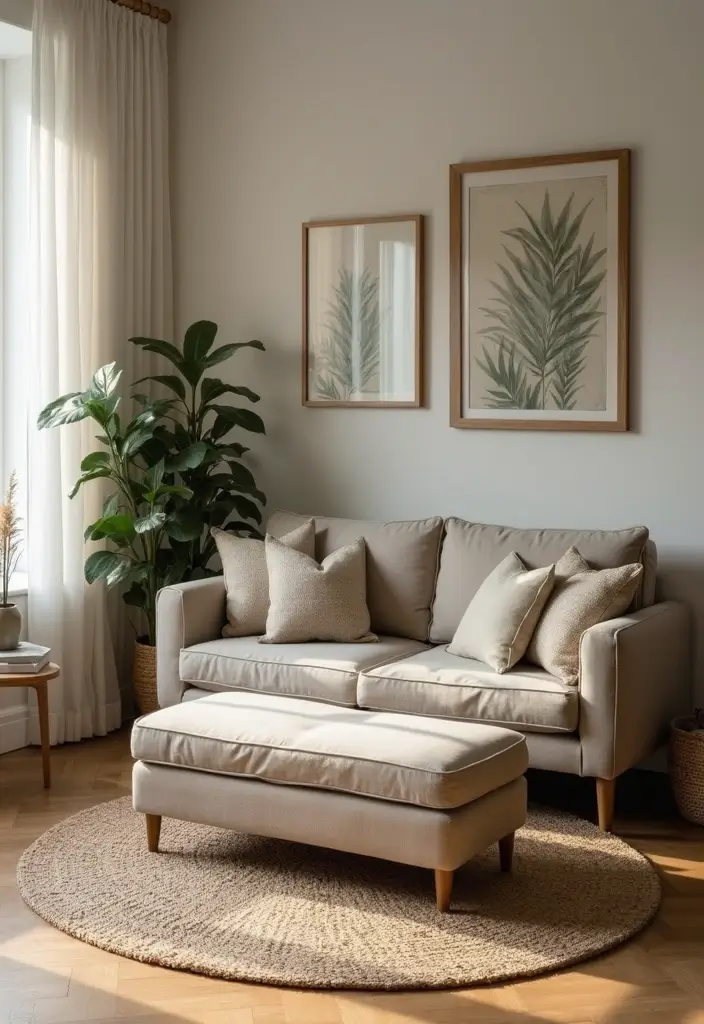 28 Nature Living Room Ideas That Bring the Outdoors In - 21. Utilize Multi-Purpose Furniture