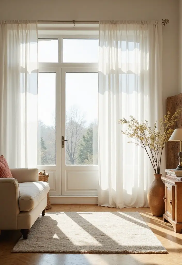 28 Nature Living Room Ideas That Bring the Outdoors In - 4. Brighten It Up with Natural Light