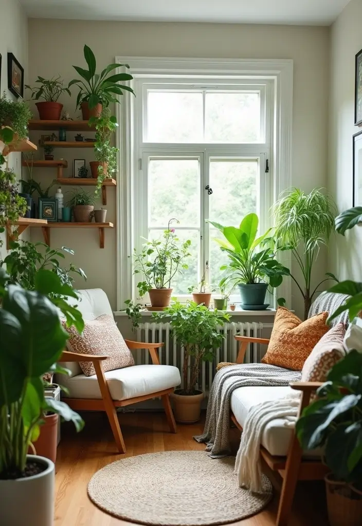 28 Nature Living Room Ideas That Bring the Outdoors In - 5. Bring in Indoor Plants