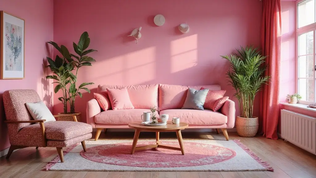 28 Pink Aesthetic Living Room Ideas That Feel Cute and Feminine