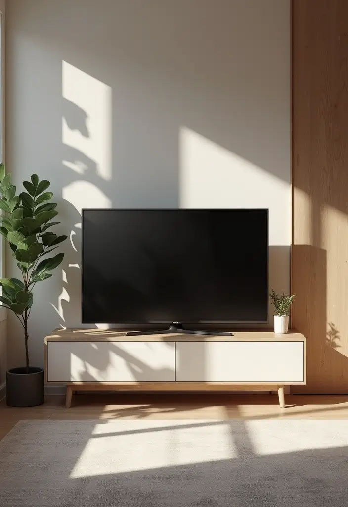 28 Small Living Room With TV Ideas That Save Space and Style - 12. TV with Minimalist Design