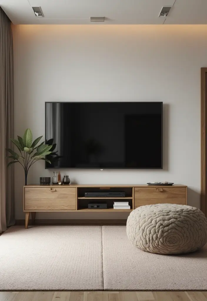 28 Small Living Room With TV Ideas That Save Space and Style - 21. Choosing the Right TV Size