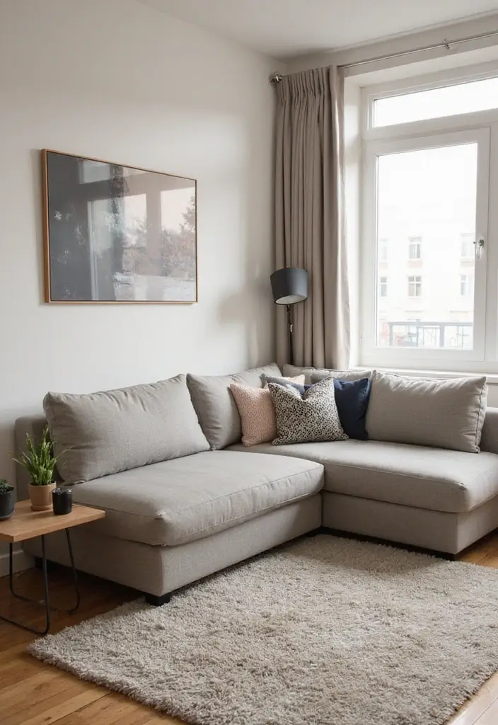 28 Small Living Room With TV Ideas That Save Space and Style - 27. Using Foldable Furniture