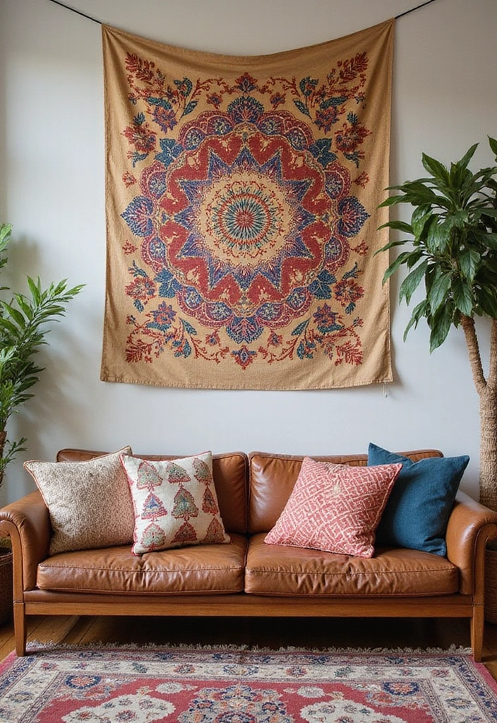 28 Stencil Designs Wall Living Room Ideas That Add Creative Flair - 23. Block Prints Style